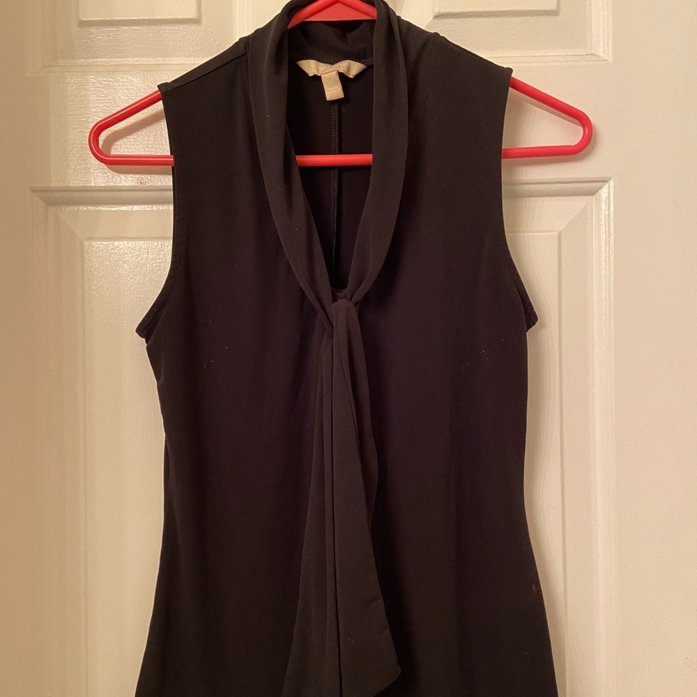 Black sleeveless Banana Republic top